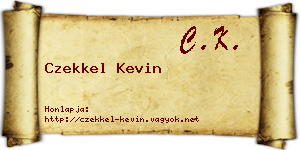 Czekkel Kevin névjegykártya